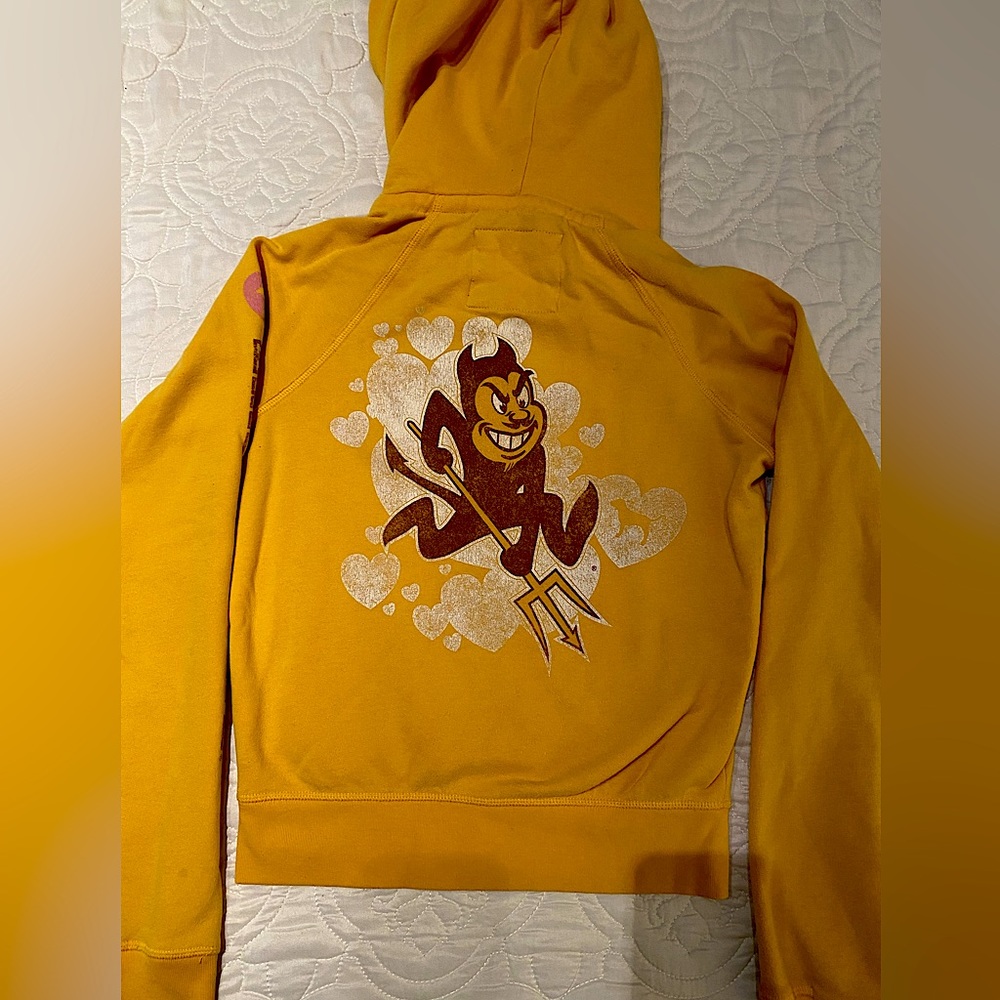 Victorias Secret PINK Arizona State University Sun Devils 🤘🏻 zip front hoodie